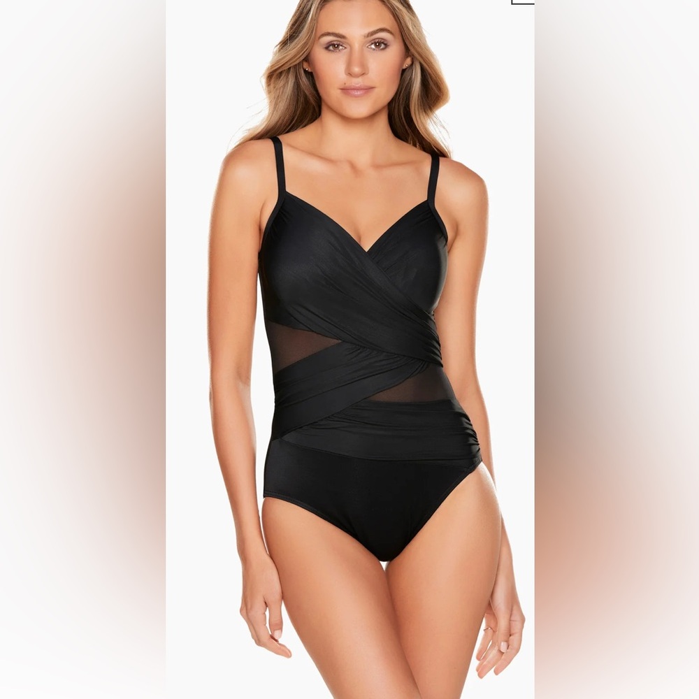 Elegant Black One-Piece Swimsuit